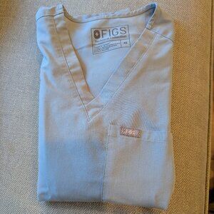Figs Dusty Blue Catarina Shirt Size XS